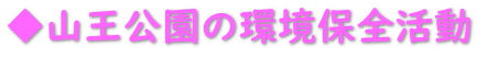 ◆山王公園の環境保全活動