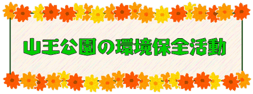 山王公園の環境保全活動